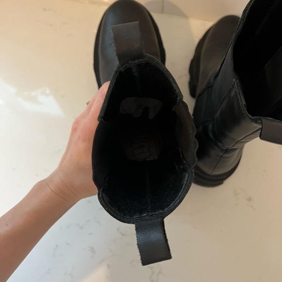 8 by YOOX LEATHER ANKLE BOOT - Picture 5 of 5